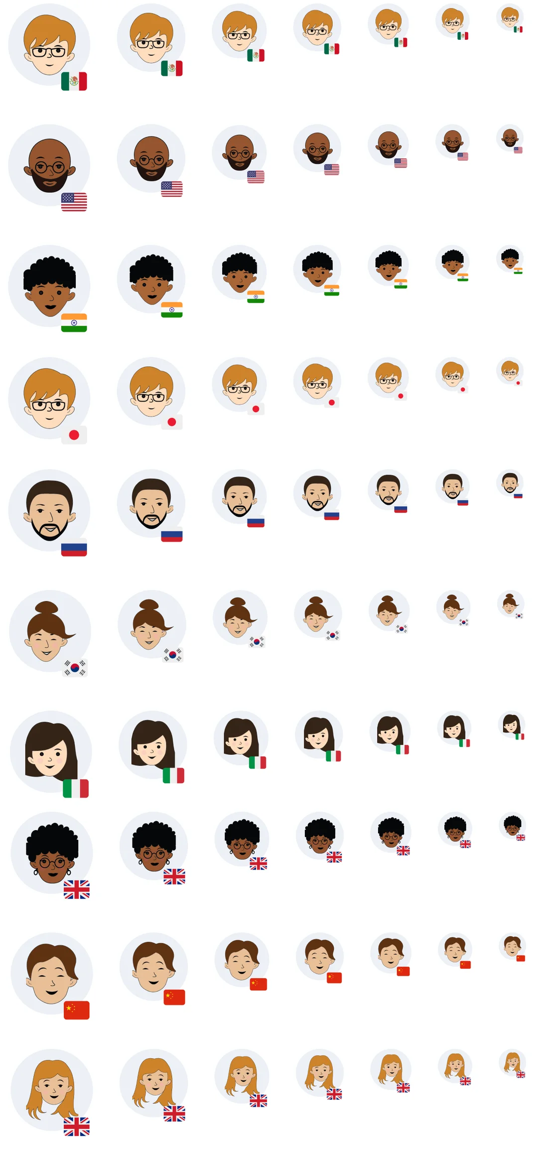 Avatar illustrations