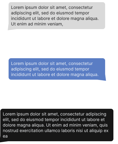 Chat bubbles